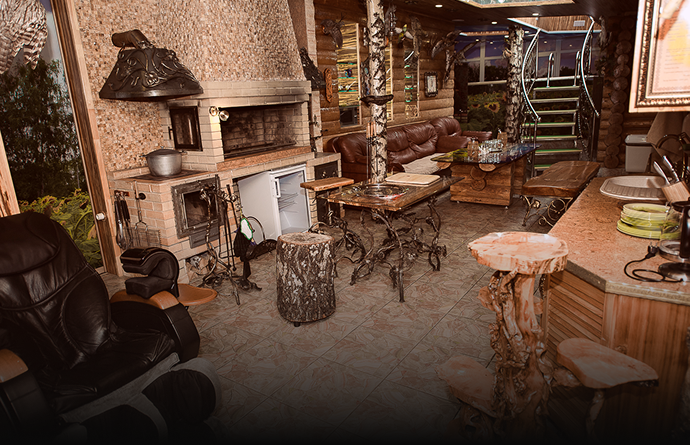 русская баня на дровах